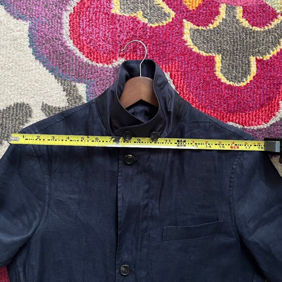 Massimo Dutti Linen Zip Flap Blazer - NEW - Picture 12 of 12